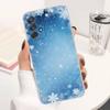 Art Christmas Snowflakes For Samsung A51,30,71,S9,Ultra,Lite,S23,22,21,PIus,10,20,FE,Transparent, Silicone Case