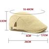 HT4831 Boinas para Hombre Mujer Primavera Verano Gorra de Sol Transpirable Sombrero Boina de Paja Masculino Femenino Ajustable Gorra Plana de Hiedra Boinas Vintage