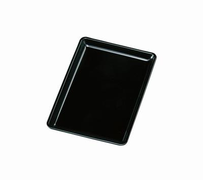 Bandeja para carimbo da loja Yamaga Lacquerware, bandeja preta para cartão de visita Obon, feita em tamanho japonês (7 21cm)