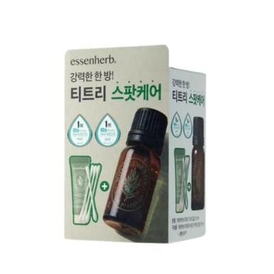 Essence Herb Teebaum 100 Öl 10ml Set (+10ml Creme + 50 Stück Wattestäbchen)