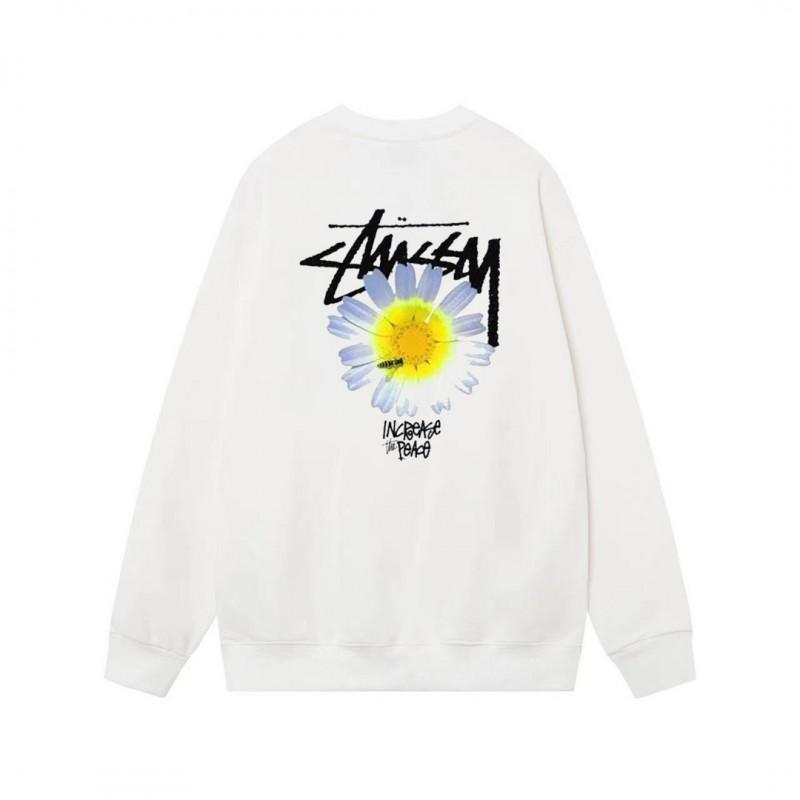 Unisex Oversized Cotton Crewneck Sweatshirt With Letter Dice Print Fall Youth Streetwear