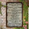 Vintage Metallschild Kunst 20x30cm Blechbild Wanddekor