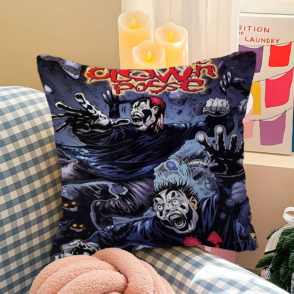 ICP Insane Clown Stitch Lucky Dragon Pillow Cover Sofa Cushion Cover Home Room Decoration Children Gift