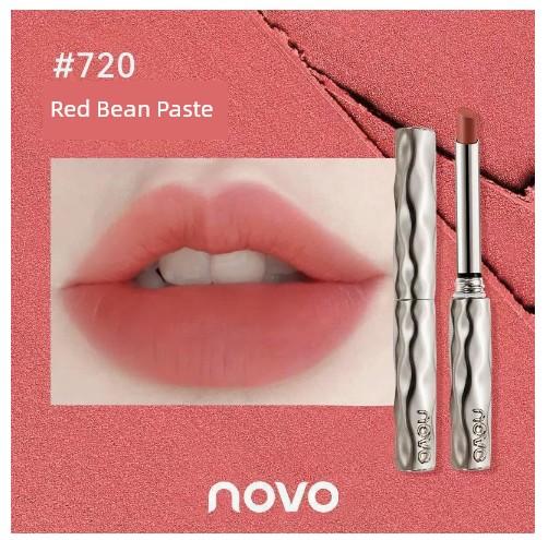 Novo Lipstick Recommended by Niche Brands Earthy Red-Brown, Vintage True Red, Deep Bean Paste Color, Vermilion Orange