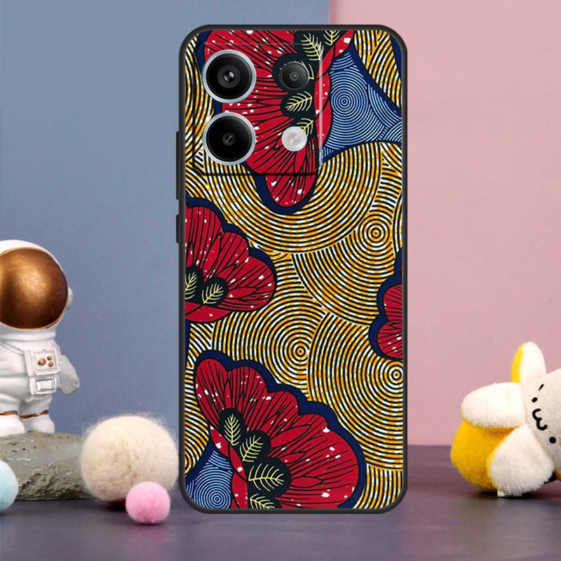 African Wax Print Design Case For Xiaomi Redmi Note 14 9 10 11 12 13 15 Pro Plus Redmi 15 15C 14C 10C 12C 13C Cover