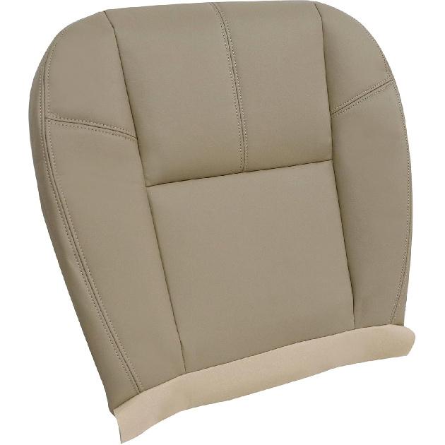 Driver or Passenger Bottom, #193 Black Leather Seat Cover Compatible with Chevy Silverado Avalanche Tahoe Suburban Compatible with GMC Sierra Yukon