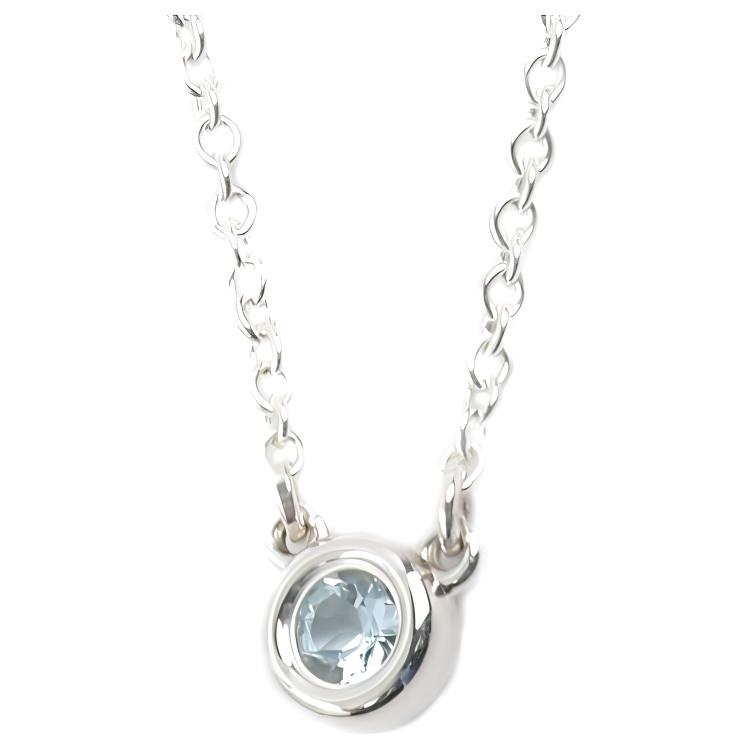 

Tiffany & Co. Elsa Peretti® Silver Inlaid 925 Silver Necklace Women necklace 25224884 Box+Shopping Bag