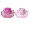 Funny Party Hats Cowboy Hat for Women Cowgirl Hat Cowgirl Costume Hat Space Cowboy Holographic Rave Hat