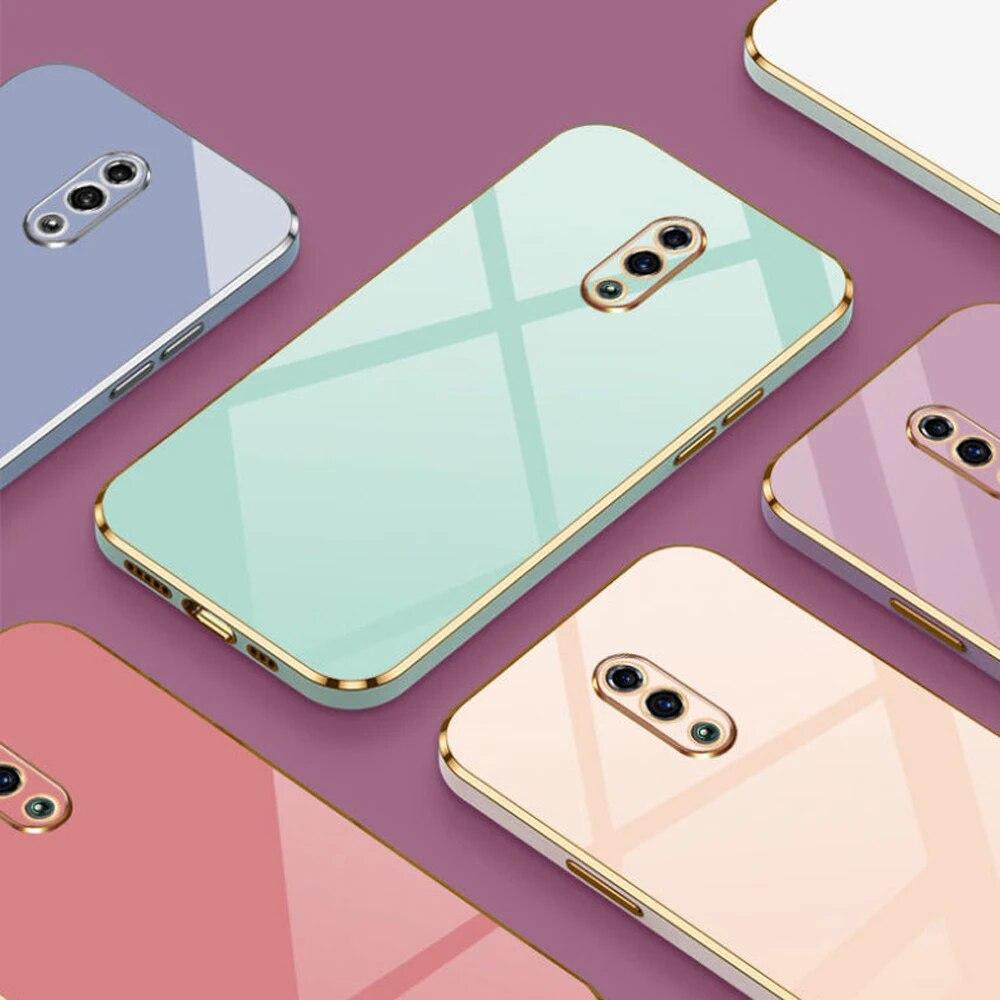 For Oppo Reno Case Camera Lens Protection For Oppo Reno Phone Case CPH1917 Cover Reno 6.4" Hard Matte Transparent Shockproof