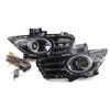 Pair Car Front Lower Bumper Fog Light Grilles Cover Headlights Fog Lamp Set With Wiring Harness For Ford Mondeo Fusion