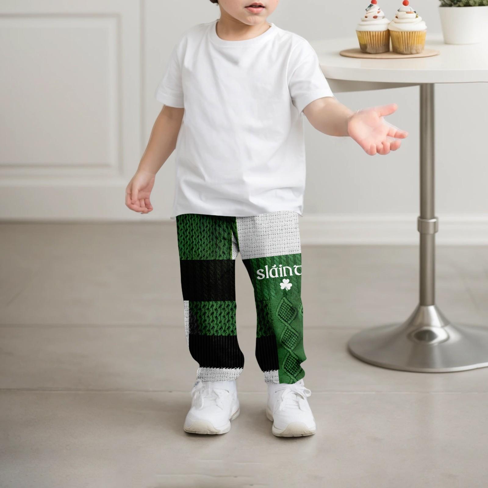 

Детская мода, рождественские свободные однотонные повседневные спортивные штаны с завязками на талии для отдыха 160