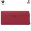 Humerpaul Ladies Wallet Leather Wallet RFID Anti-theft Swipe Wallet Zipper Large-capacity Wallet Multi-card Coin Purse