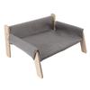 Elevated Cat Couch Wood Structure Stable Support Relaxing Strong Load Capacity Cat Sofa Bed for Home