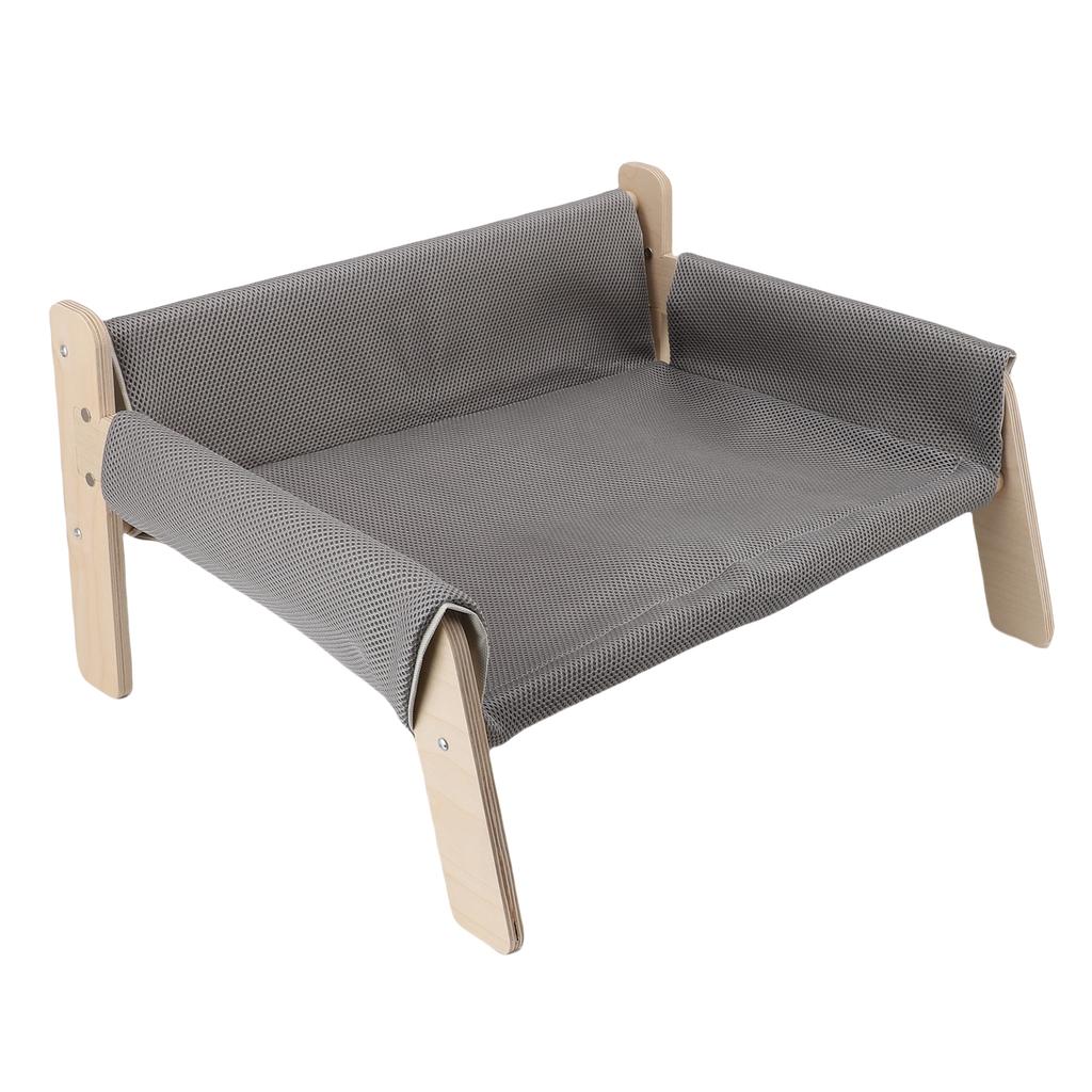 Elevated Cat Couch Wood Structure Stable Support Relaxing Strong Load Capacity Cat Sofa Bed for Home