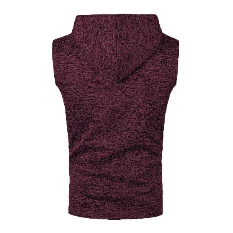 Gilet in Maglia con Cappuccio da Uomo Slim Fit - Pile Sottile, Edizione Autunno/Inverno