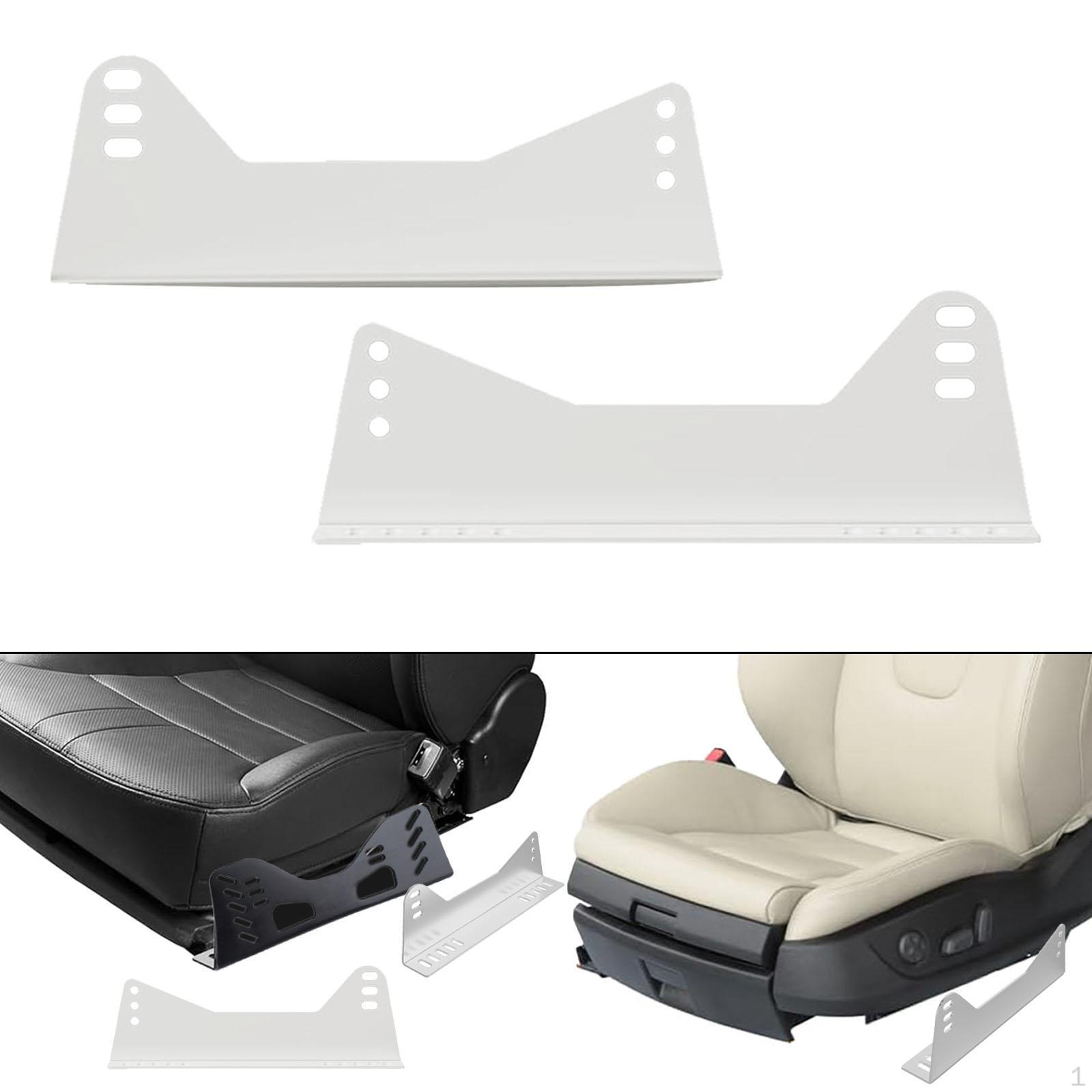 Боковые кронштейны для крепления сиденья, Простая установка, Универсальные, Прочные, Регулируемые, Металлический монтаж белый