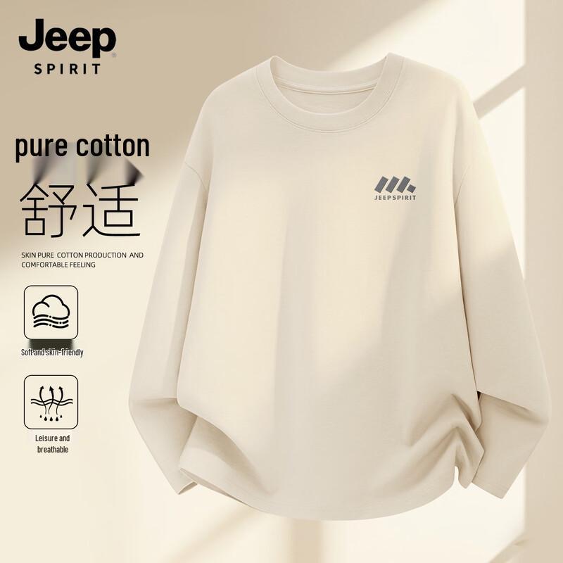 Мужская футболка JEEP SPIRIT свободного кроя с длинным рукавом