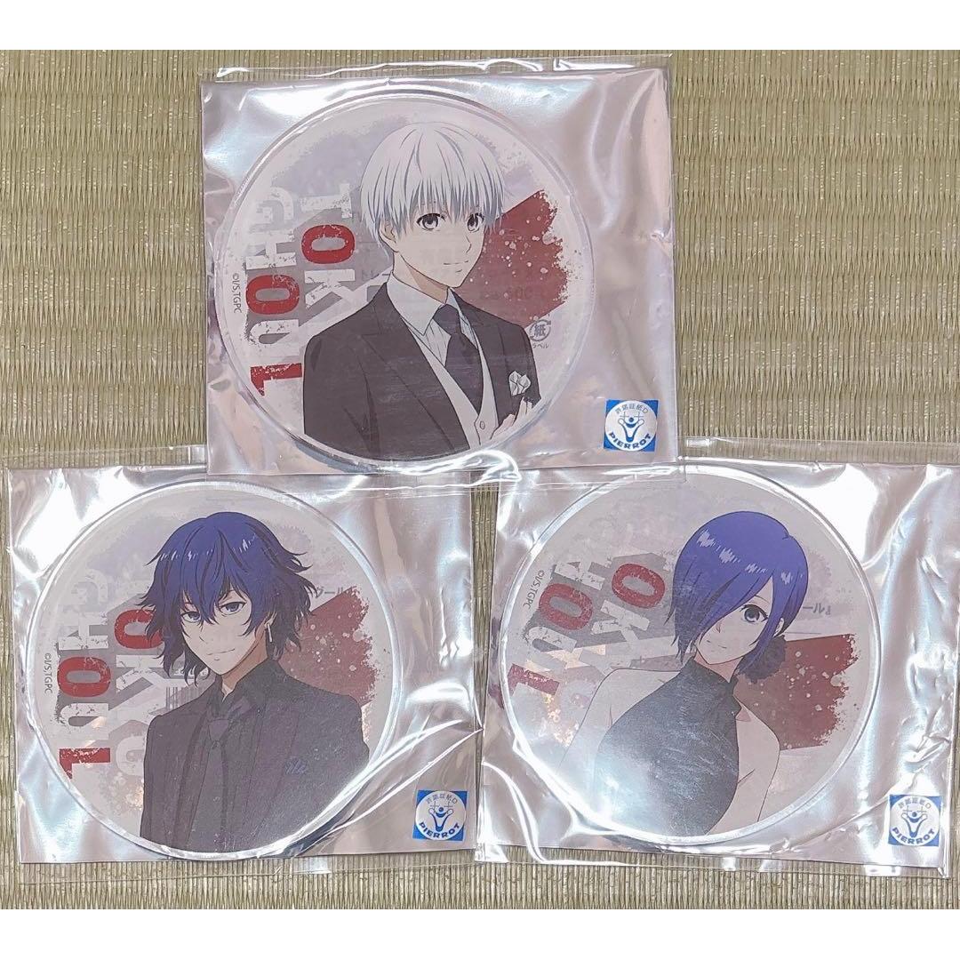 Used Tokyo Ghoul Gratte Acrylic Coaster Touka Kirishima Ken Kaneki Ayato Kirishima