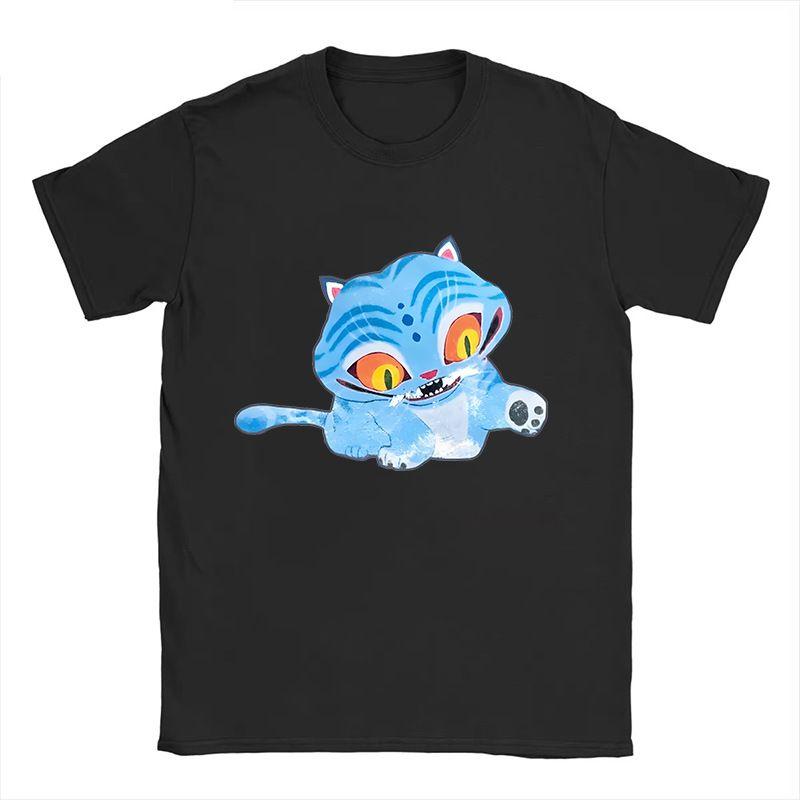 Mens Tshirt New American Harajuku Style Kpop Demon Hunter Tiger and Bird Demon Hunter Tiger Print Tshirt streetwear Unisex
