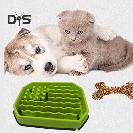 Slow Feeder Dog Bowl Non Slip Dog Slow Feeding Bowl Pet Puzzle Feeder Prevent Choking Dog Bowl for Small Medium Breed