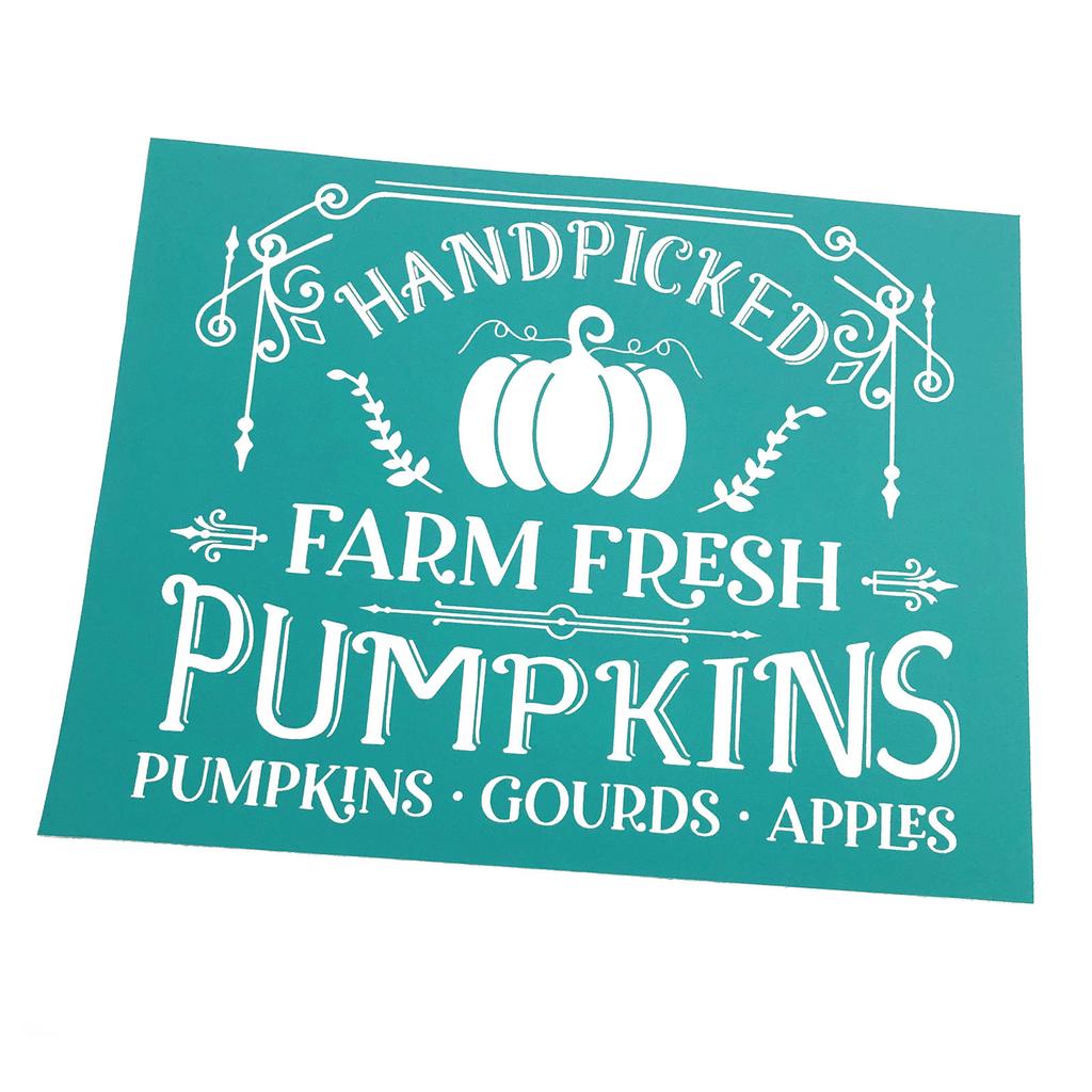 Handpicked Pumpkin Silk Screen Stencils Reusable Silkscreen-Print Kit Mesh-Transfers Stencils DIY Window T-Shirt-Decor