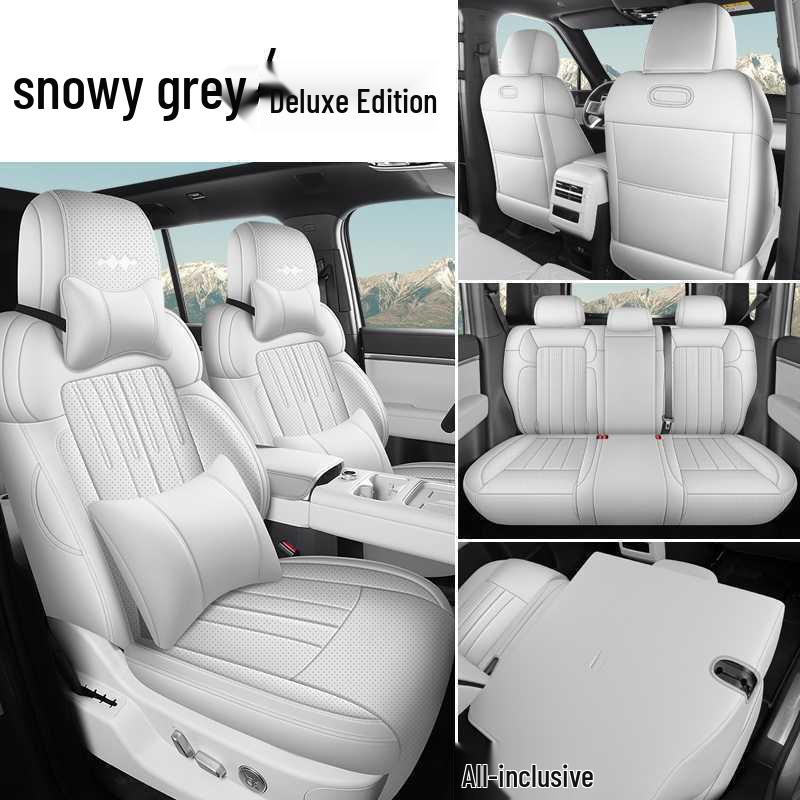 Equation Leopard Titanium Leather Car Seat Covers - Universal 7-Seater, Breathable & All-Season Cushion.