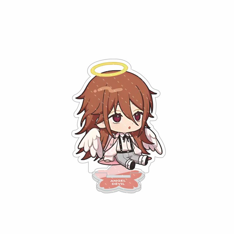 Anime Chainsaw Man 10cm Acrylic Standee Cute Chibi Reze Denji Aki Angel Devil Transparent Figure Desk Decor Collectible Gift