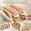 Fridge Egg Storage Box Automatic Rolling Eggs Holder Rack Ladder Style Refrigerator Eggs Dispenser Egg Organizer Holder
