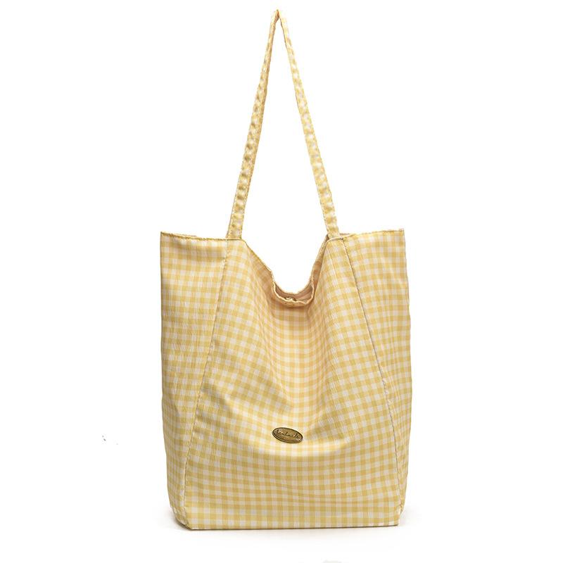 Summer new beautiful personalized casual shoulder bag female students class niche commuting tote big bag