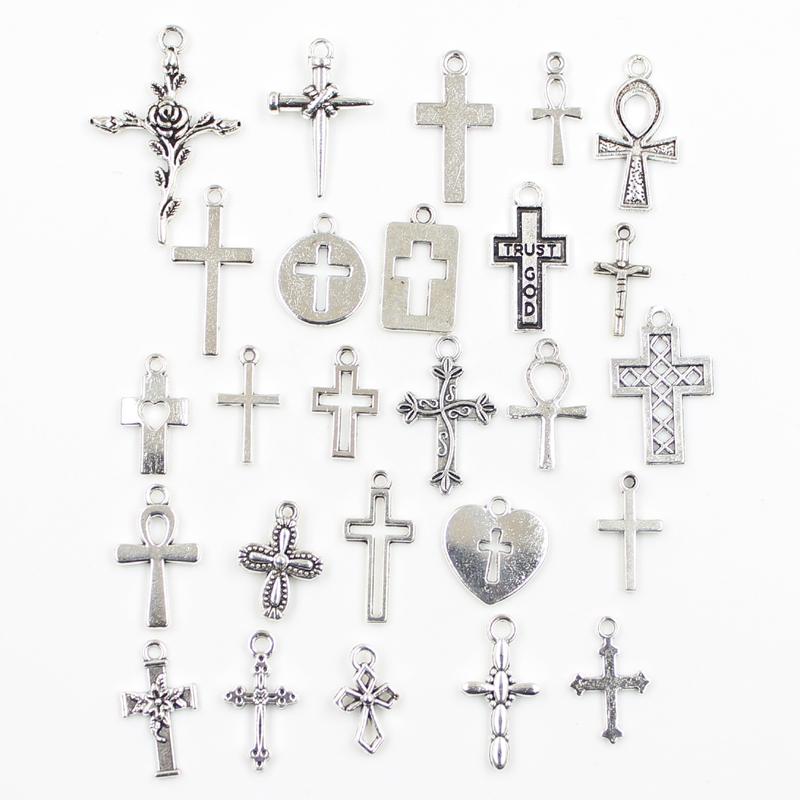 30Pcs Charms Sun Moon Horse Crown Leaf Fish Clover Antique Bronze Silver Color Mixed Pendants Diy Making Findingstibetan Jewelry