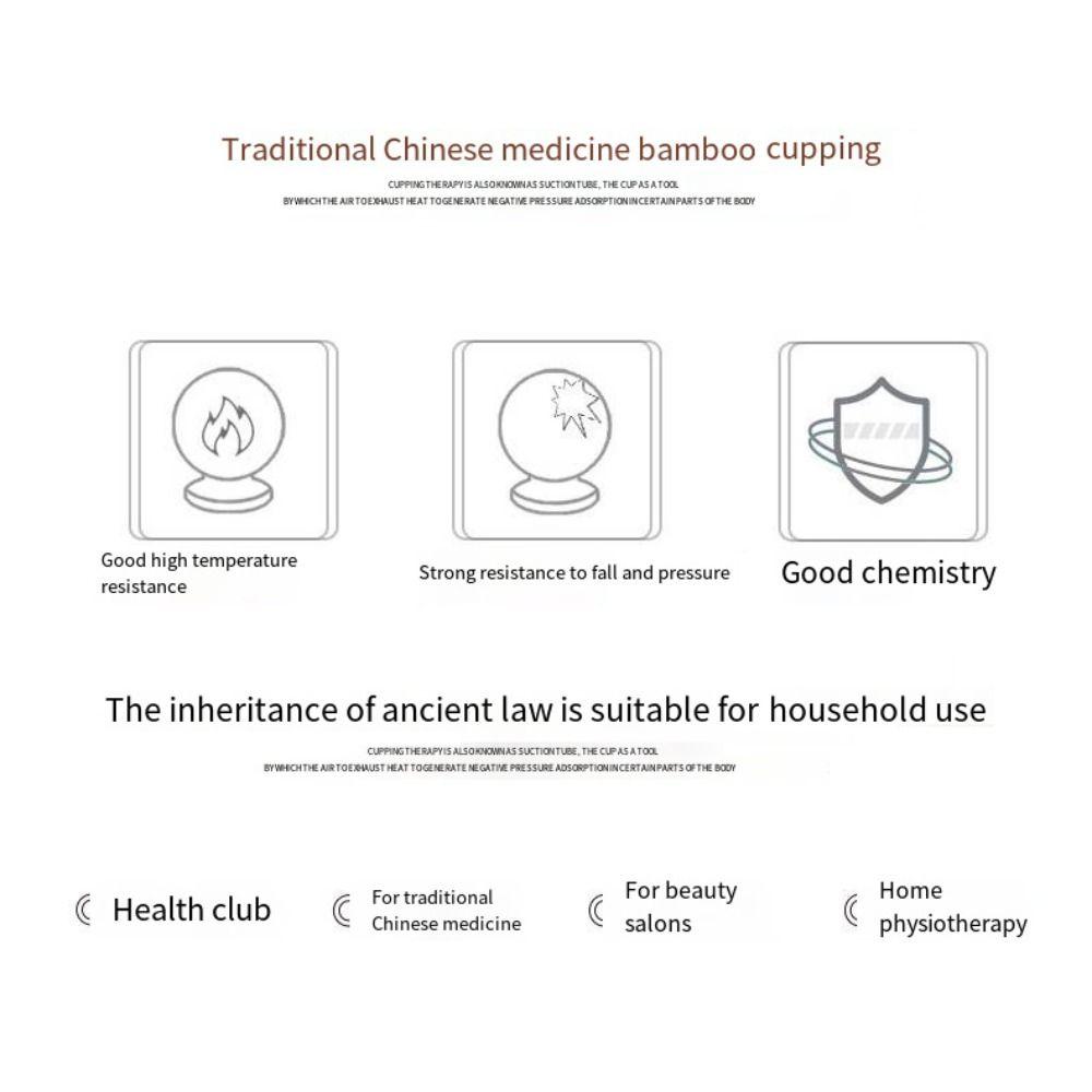 Acupuncture Cupping treatment Tank Cupping Suction Cup Chinese Medicine Cupping Jar Bamboo Tube
