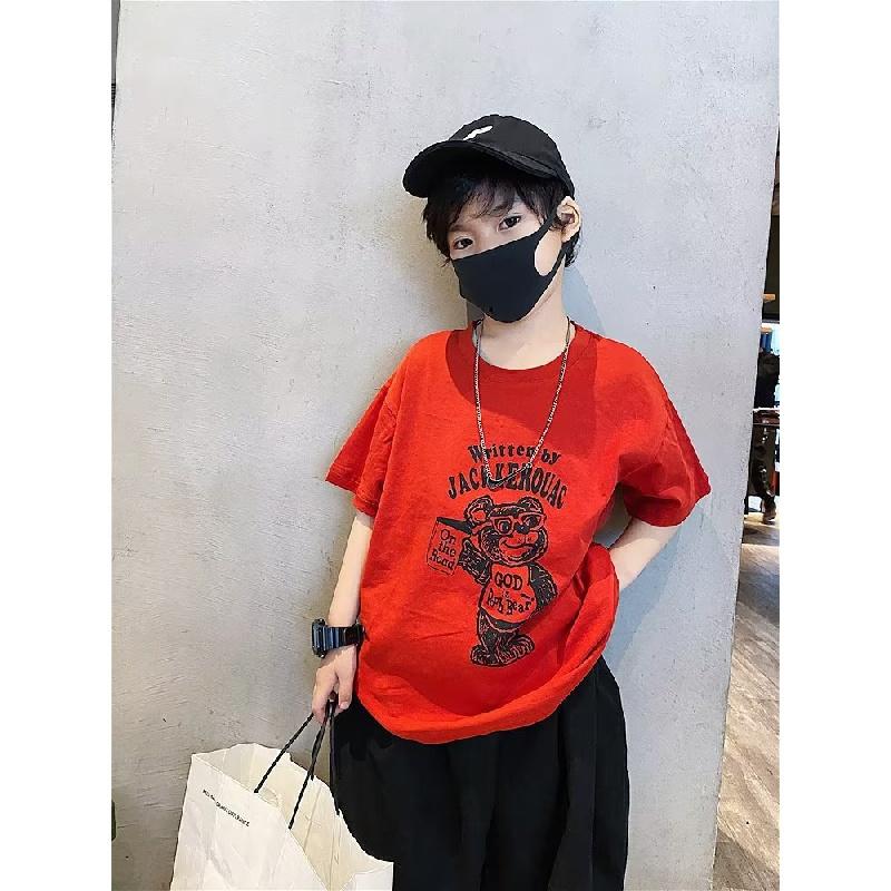 

Футболка с короткими рукавами для мальчиков. Летние детские футболки для малышей. Повседневная футболка с круглым вырезом. Свободный топ для мальчиков унисекс. Футболка с графическим буквенным принтом для мальчиков.