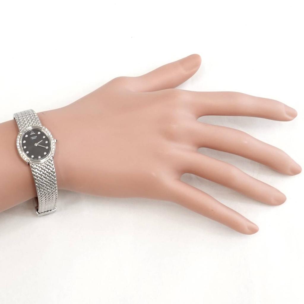 SEIKO Credor Ladies Quartz Watch Diamond 5A70-3010 SS/ K18