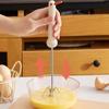 Hangable Semi-Automatic Rotary Whisk Portable Stainless Steel Whisk  Household Use