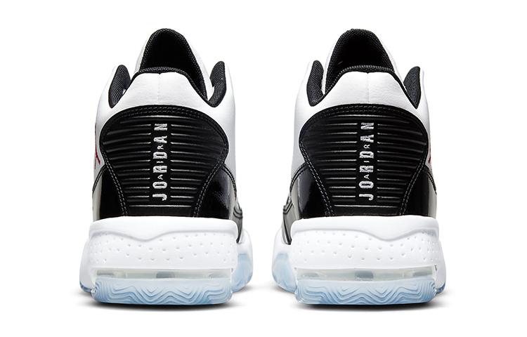 Jordan Max Aura 2 Synthetic Leather Abrasion Resistant Mid Top Children's Basketball Shoes White Black Blue Unisex CN8094-102