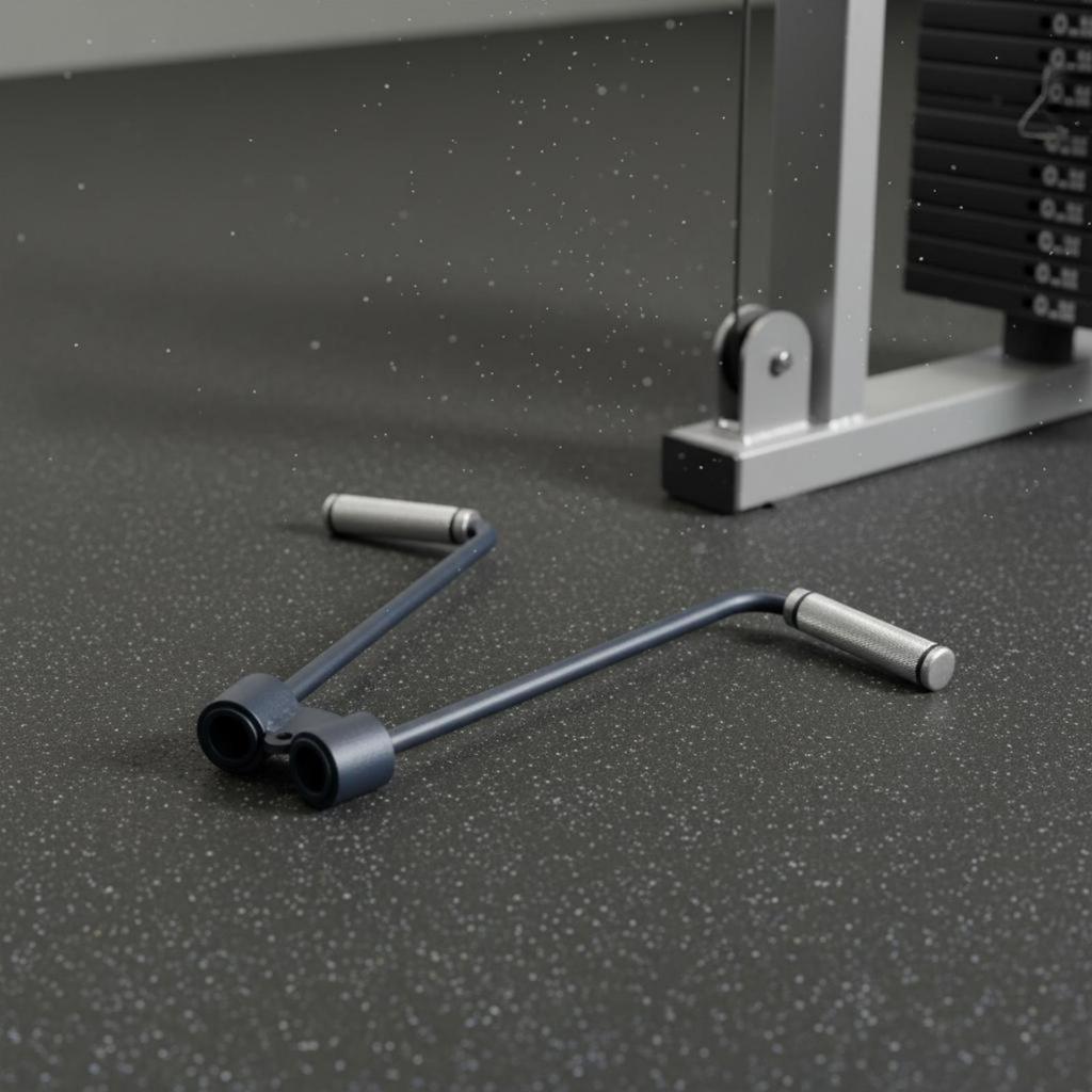 Triceps Pushdown Handle Heavy-Duty Metal Tricep Pull Down Bar Cable Machine Grip