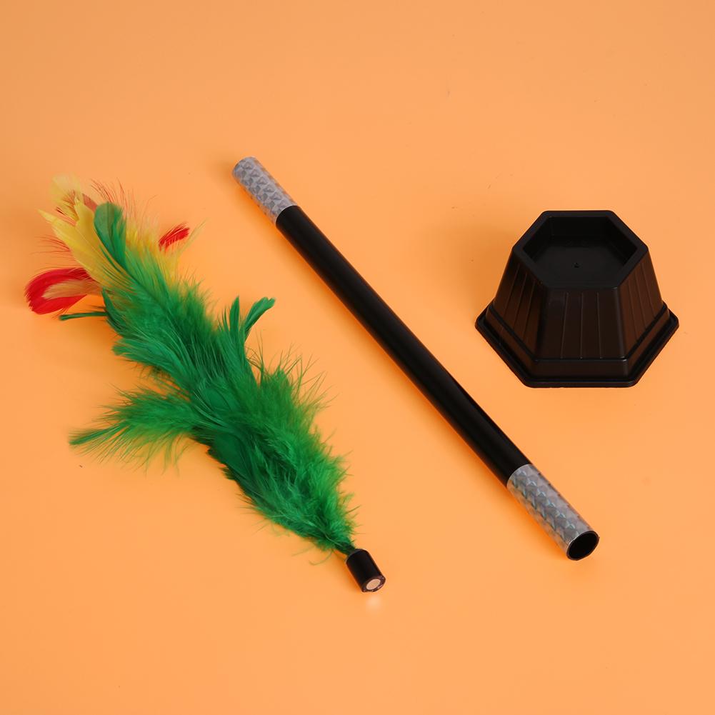 Easy Magic Tricks Toys Funny Appearing Flower in Pot From Wand /Stick Comedy Vanishing Magic Tricks Toys Ideal Gift for Birthday