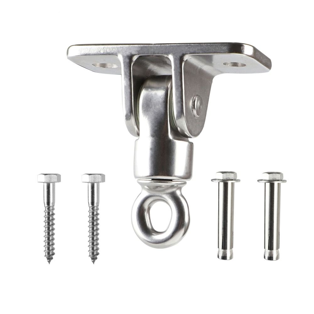 Gancio per Altalena in Acciaio Inossidabile 304 Gancio a Soffitto Kit di Allenamento Moschettoni Appesi Supporto per Amaca Robusto Accessori per Camper Auto