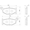 Daytona Motorcycle Brake Pad Red Pad Metal GSX1300R Hayabusa V Strom V Strom ABS Rear 79853 Thread 69 (Semi Pad) (22) 1050/XT (20-21) 1000/X/XT