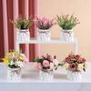 Simulated Potted Plants, Plastic False Flower Ornaments, Artificial Plants Bonsai Dining Table Decorations, Photography Props