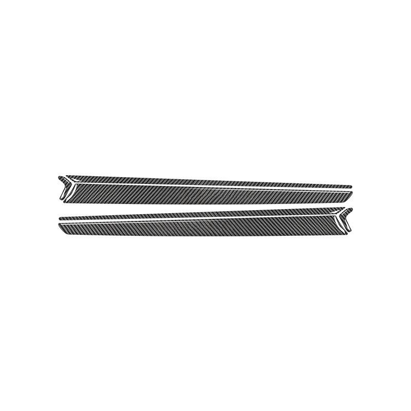 For Mitsubishi Lancer EVO X MR 2008-2015 Car Door Panel Trim Strips Carbon Fiber Sticker Interior Accessories