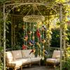 Unique Housewarming Gifts for Friends Graceful Bird Wind Chime, Stained Outdoor Sun Catcher Windchime, Colorful Yard Relaxing White Noise Sound Decor