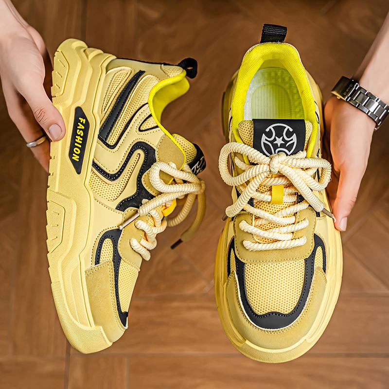 Men 's Casual Four Seasons Fashion Skateboarding Students Comfortable Sneakers Boys Trending Soft Sole Breathable Shoes