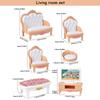 Miniature Dollhouse Furniture Kitchen Living Room Bedroom Bathroom Doll House Furniture Pretend Play Dollhouse Miniatures