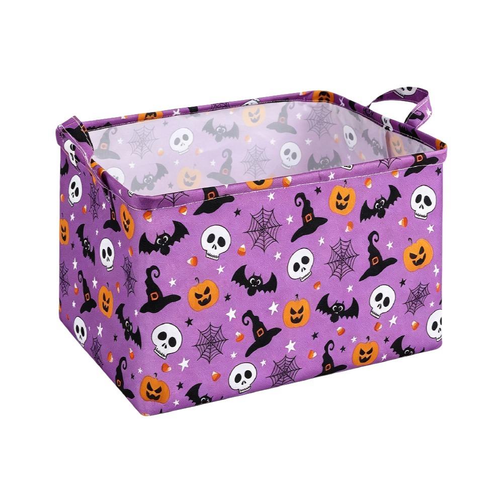 Large Capacity Halloween Storage Basket Pumpkin Sundries Organizer Laundry Basket Book Storage