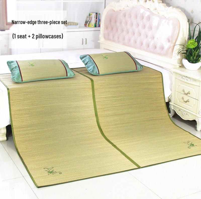Free Shipping 2026 New Style Foldable Natural Straw Summer Mat for Home and Dormitory with Air Conditioning Compatibility