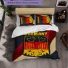 Germany Football Pattern 3 Pieces Bedding Set Soft Microfiber Duvet Cover with Pillow Cases for Bedroom