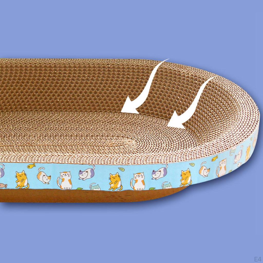 Cardboard Cat Scratcher Bed Scratch Pad Nest Furniture Protector Bowl Sanding Claw Well Scratching