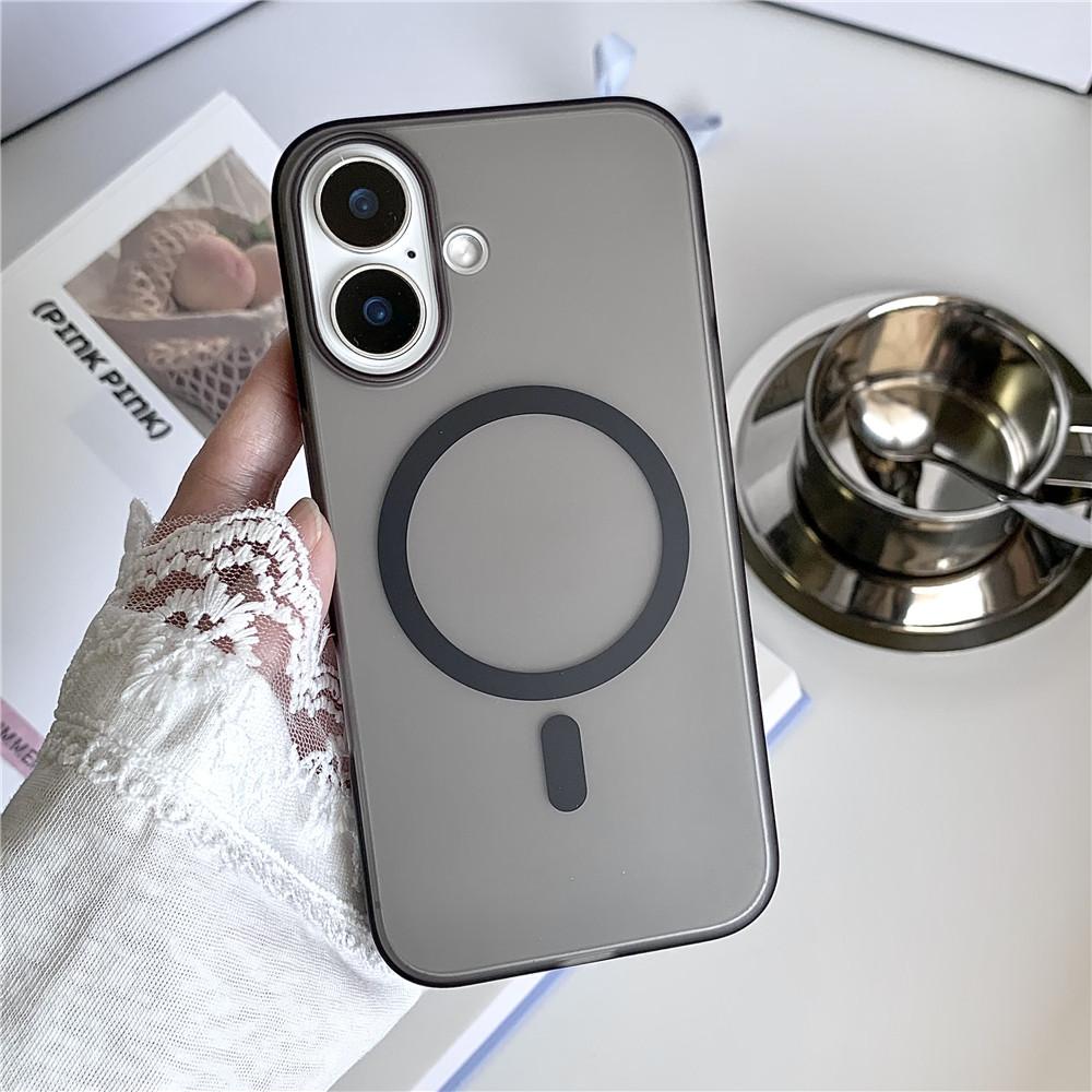 

Frosted Matte For Magsafe Case For iPhone 16 15 14 Plus 13 12 11 Pro Max Translucent Magnetic Wireless Charging PC Rugged Cover For iPhone 15 Pro