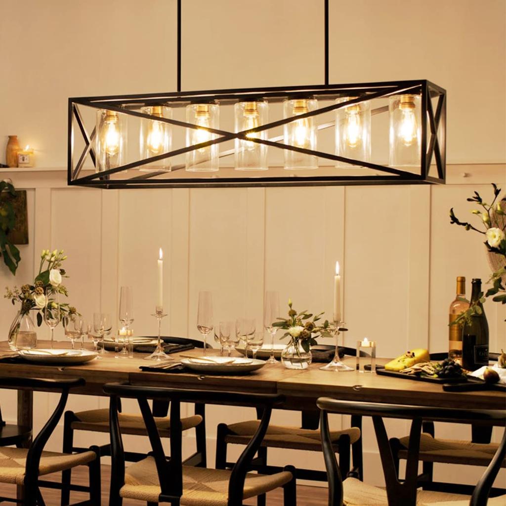 LVWIT ST64 Edison Filament LED Bulbs, E26 Base (6W), 60W Equivalent, 720LM, Warm White, Brown, for Chandeliers, Retro Bulbs, Non-Dimmable, Pack of 6